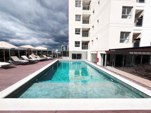 Bazén v ubytování Molas, piso 12, piscina y cine nebo v jeho okolí