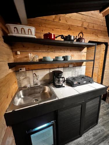 Kuchyň nebo kuchyňský kout v ubytování Chalet Mira Cumbres