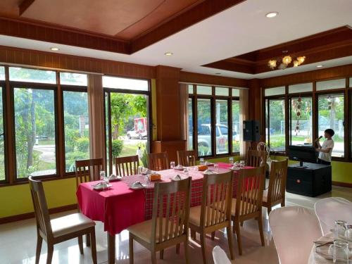 Ruang duduk di Chiang Khan Boutique Hotel