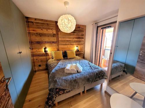 Appartement moderne 4 pers avec balcon et parking aux Gets