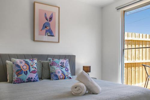 Ένα ή περισσότερα κρεβάτια σε δωμάτιο στο Highton Accommodation (Geelong)
