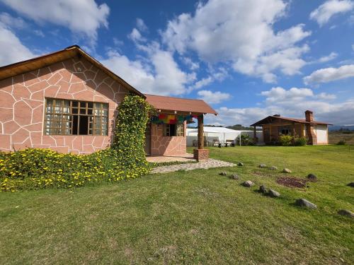 Zahrada ubytování Cabañas el Corral del Rayo Huasca