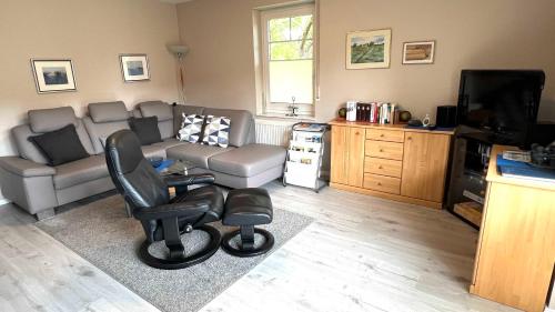 Posezení v ubytování Villa Elsa Wohnung 9, nur 150 m vom Strand entfernt