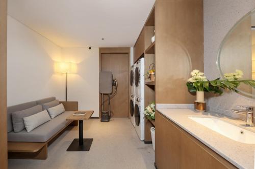 Χώρος καθιστικού στο Eeril Hotel Futian Port Exhibition Center