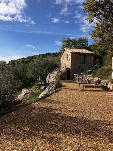 Remote cottage with valley views