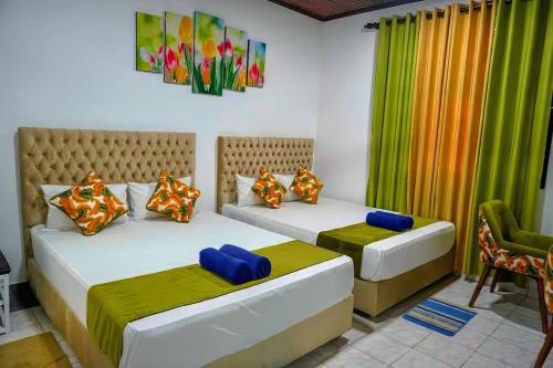 Postel nebo postele na pokoji v ubytování Adonai Spm Luxury Villa