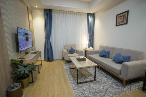 Et opholdsområde på عز الدولية للشقق المخدومه Ezz International for Serviced Apartments