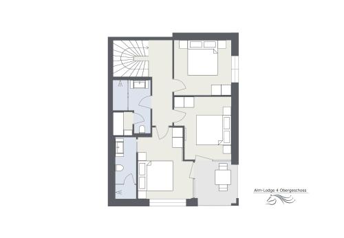 Alm-Lodges Montafon by Pferd auf Wolkeの見取り図または間取り図