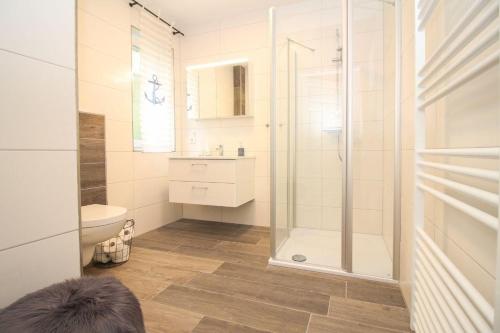 Koupelna v ubytování Meer-18