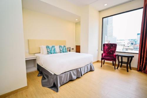 Katil atau katil-katil dalam bilik di Kingston Hotel 5 - Chow Kit