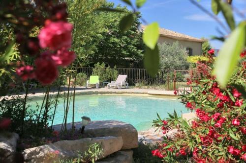 Bazén v ubytování Gite 4 personnes dans Mas Provençal avec piscine et jardin nebo v jeho okolí