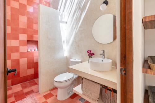 Ванная комната в Casa Tuch. Suites independientes de diseño. Retiro de lujo, oasis de paz.