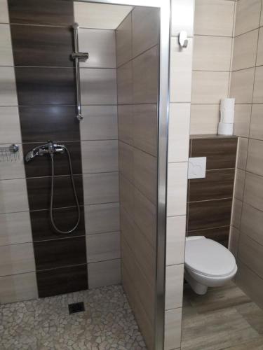 Salle de bains dans l'établissement Ubytování v soukromí Klima