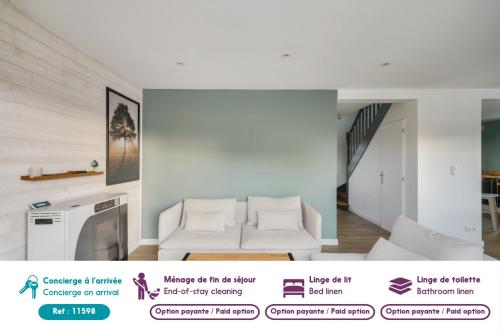 Maison avec piscine pour 8 - 500m de la plage