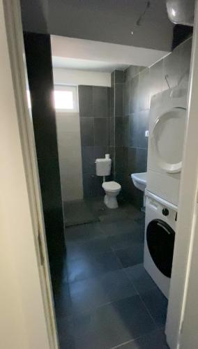 un bagno con WC e lavandino di Solution for your needs! a Skopje