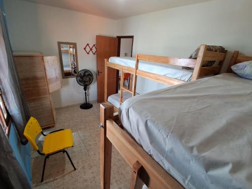 Voodi või voodid majutusasutuse Pontal Hostel Ilhéus toas