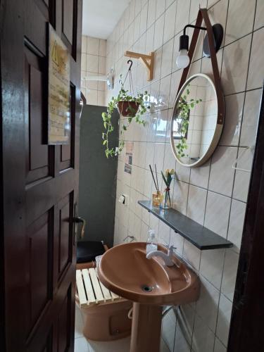 Koupelna v ubytování Odoyá Casa Hostel