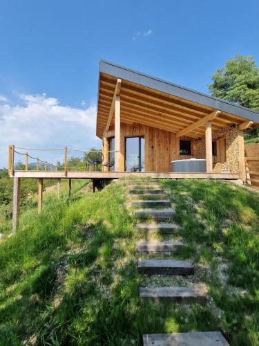 Zahrada ubytování Cocooon Wood, hébergement insolite Savoie