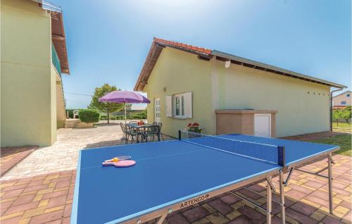 Stolný tenis v ubytovaní Four-Bedroom Holiday Home In Lisicic alebo v jeho okolí