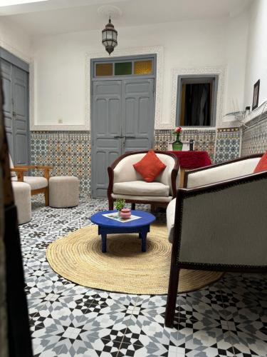 Posezení v ubytování RIAD DAR LFONOUN