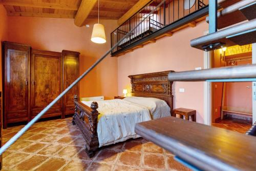 Postel nebo postele na pokoji v ubytování Nuova Scardua Agr Cucina Tipica