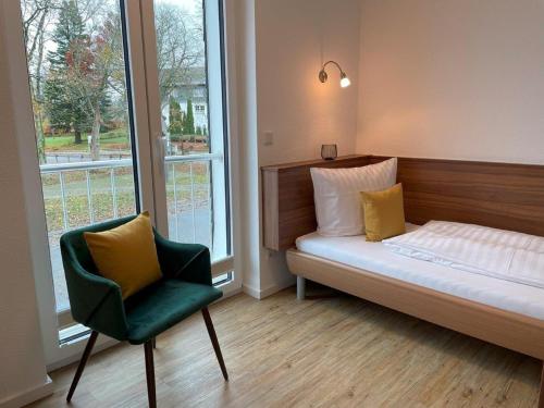Postel nebo postele na pokoji v ubytování Pension Haus Astenblick