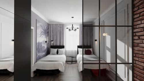 Ένα ή περισσότερα κρεβάτια σε δωμάτιο στο Deco Apartments Mariacka 8