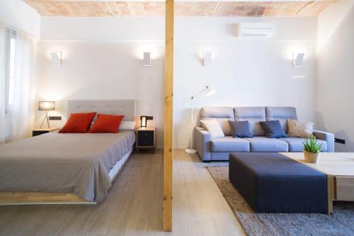 Posezení v ubytování Barcelona InLoft