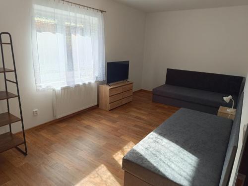 Katil atau katil-katil dalam bilik di Apartmán Luby