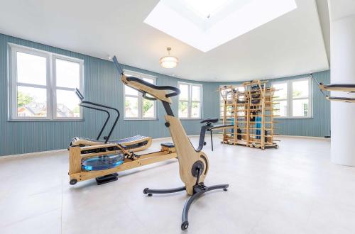 Fitness centrum a/nebo fitness zařízení v ubytování Kleine Strandmuschel mit Südbalkon