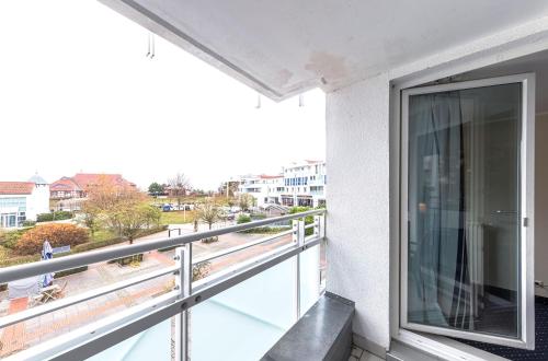 Balkoni atau teres di Deichblick - gemütliches Apartment im Herzen von Zingst