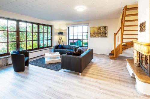 Χώρος καθιστικού στο Feriendomizil Haus am See in Torgelow am See