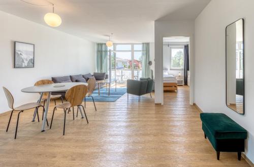 Ruang duduk di Hafensegler am Stadthafen Röbel