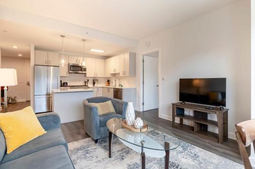 Η κουζίνα ή μικρή κουζίνα στο Modern Apt Close to Downtown