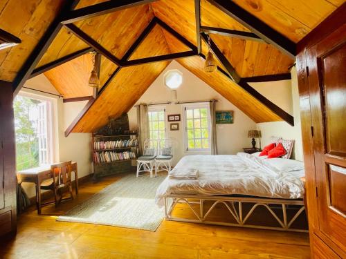 Postel nebo postele na pokoji v ubytování Stumpfields