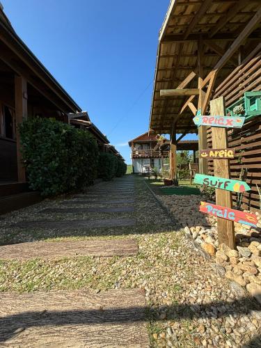 Bygningen som feriehuset ligger i