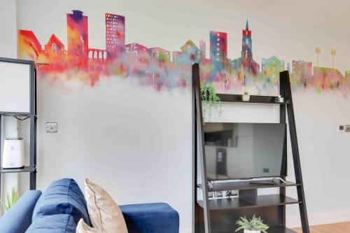 Televisyen dan/atau pusat hiburan di New London Life Executive Apartments