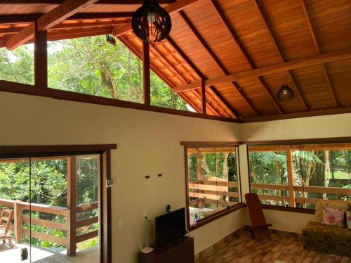Balkoni atau teres di casa dos klein