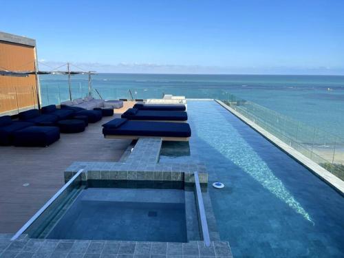 Πισίνα στο ή κοντά στο Studio 520 no NEW TIME, Pajuçara