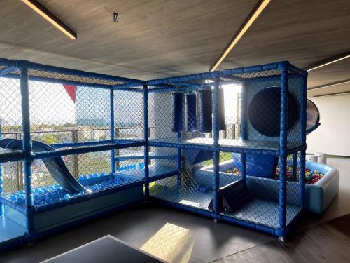 Μία ή περισσότερες κουκέτες σε δωμάτιο στο Studio 520 no NEW TIME, Pajuçara