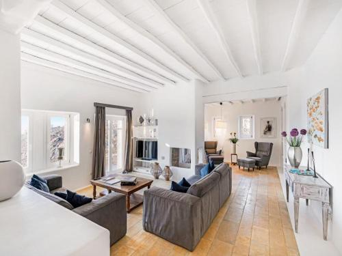 Χώρος καθιστικού στο Villa in Mykonos near Agrari Beach