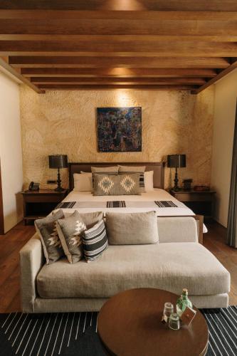 Χώρος καθιστικού στο Hotel Casa Santo Origen