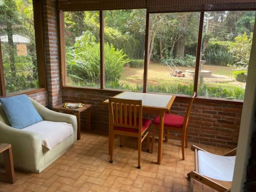 Κήπος έξω από το Casas de campo en Avandaro