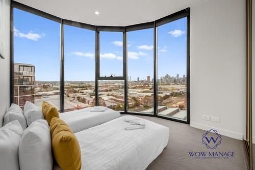 Katil atau katil-katil dalam bilik di WOW Self-Contained Apartment on Tarver