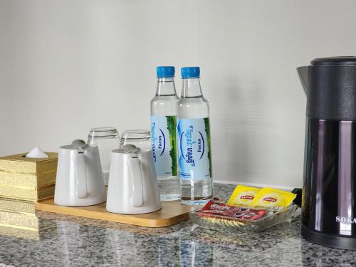 Příslušenství pro přípravu čaje a kávy v ubytování My Natural Villas by You Long