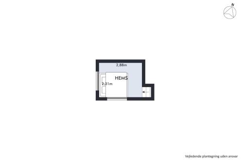 a floor plan of a house with a fireplace at Stunning Home In Knebel With 3 Bedrooms, Swimming Pool And Wifi in Knebel