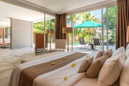 Ruang duduk di Villa Lou