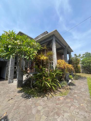 a house with plants in front of it at D'Kastil Jogja in Cepit