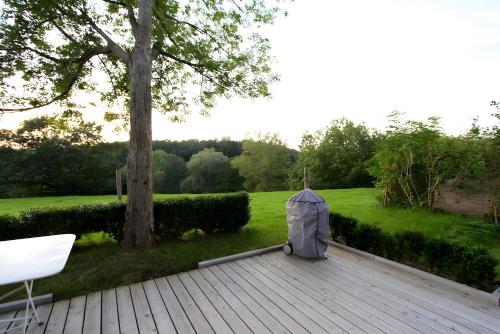 Κήπος έξω από το Modernes Apartment Ammersee