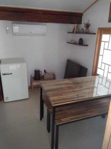 Kuchyň nebo kuchyňský kout v ubytování Healing hanok in Otgol village